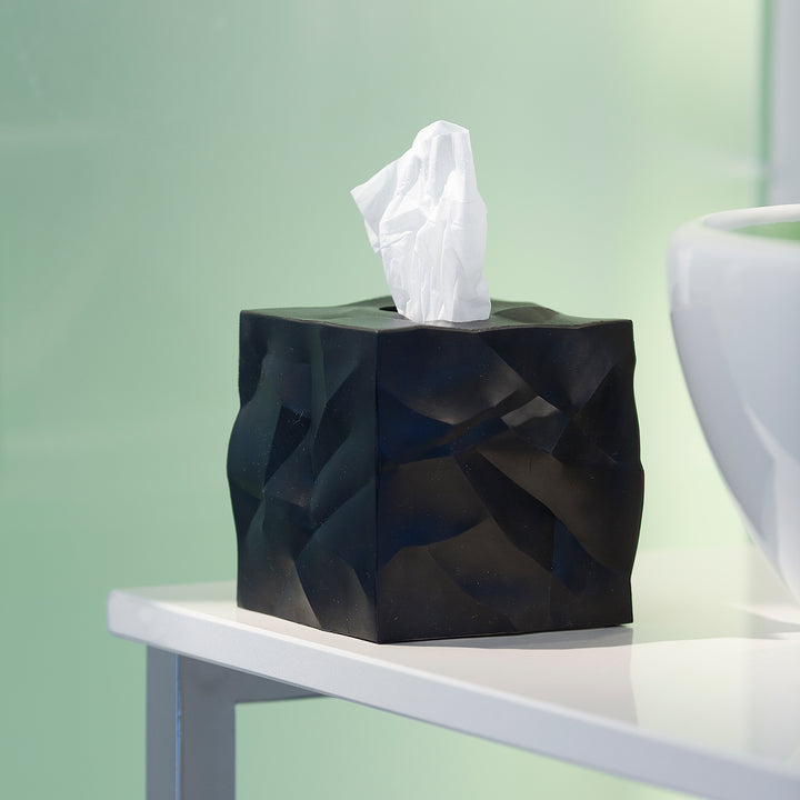 essey | wipy cube tissue box | black