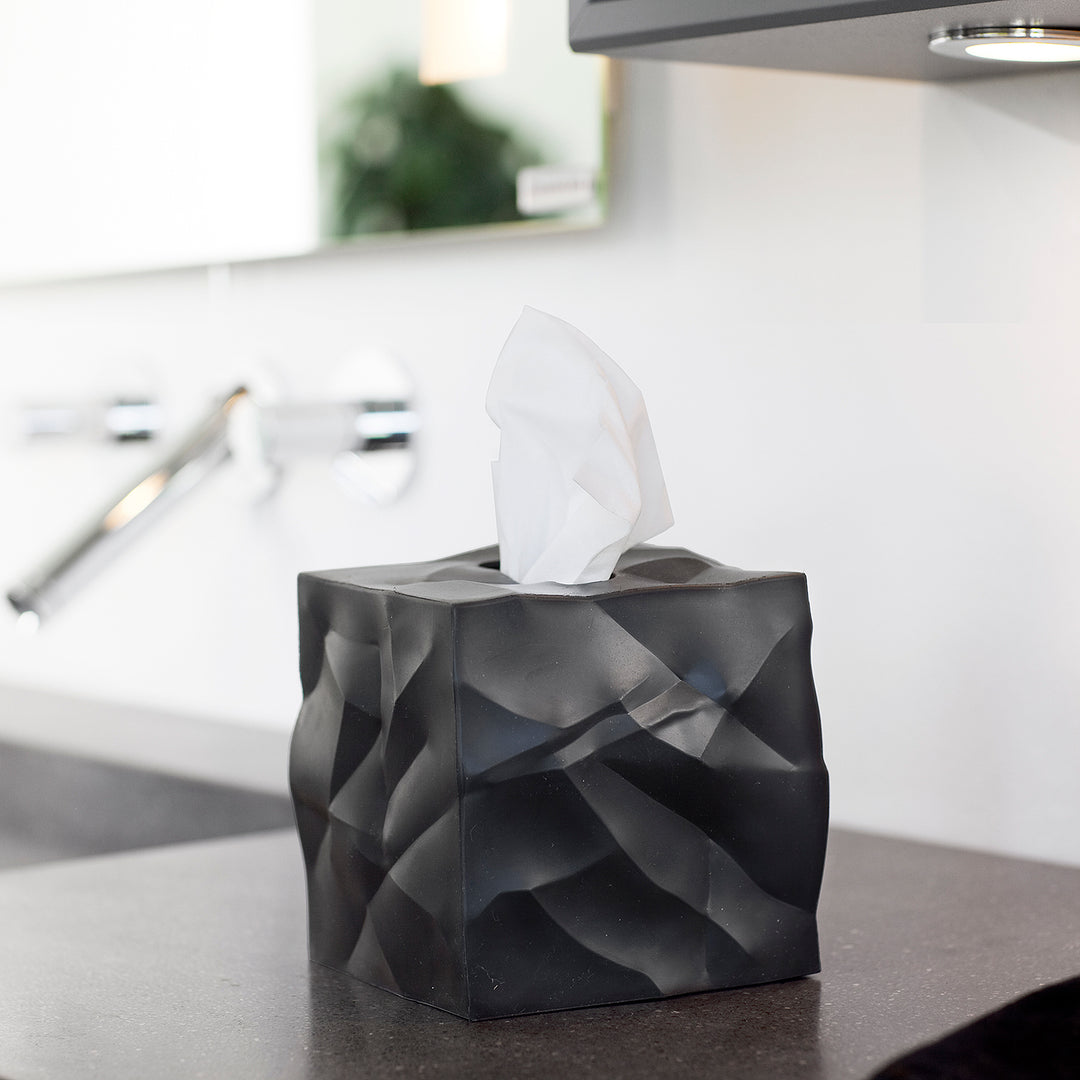 essey | wipy cube tissue box | black