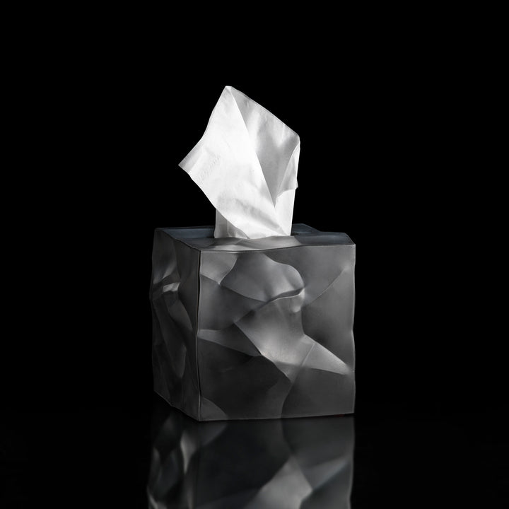 essey | wipy cube tissue box | black