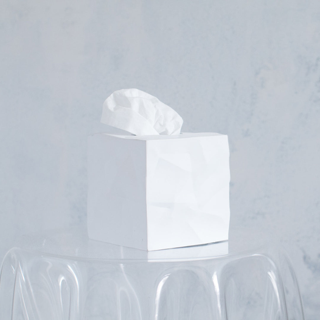 essey | wipy cube tissue box | white