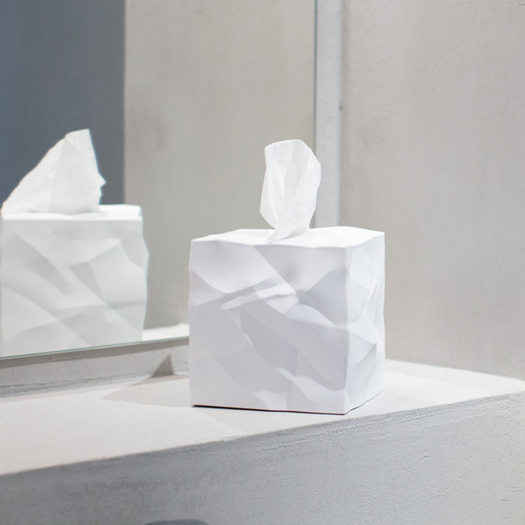 essey | wipy cube tissue box | white