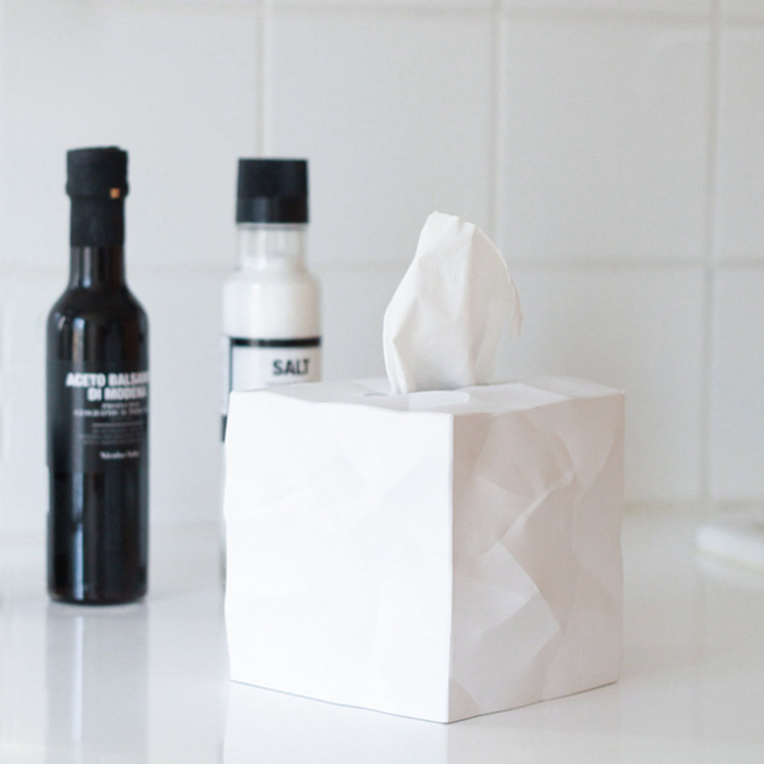 essey | wipy cube tissue box | white