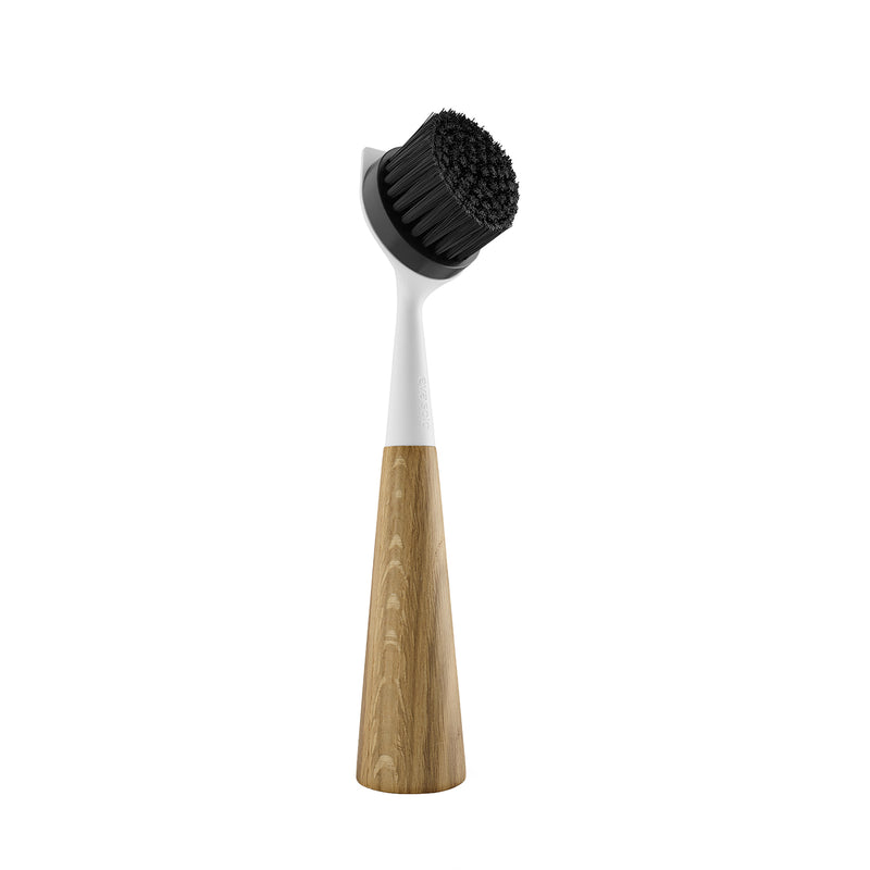 eva solo | dish brush nylon | oak + white