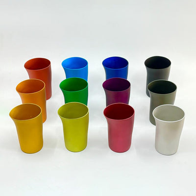 fink | beakers | set of 4 | gold yellow matte