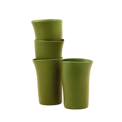 fink | beakers | set of 4 | olive green matte - special edition