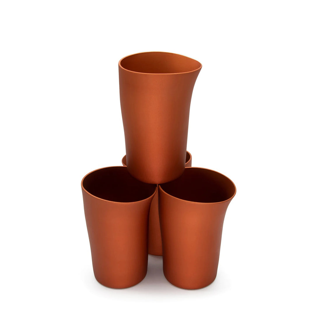 fink | beakers | set of 4 | copper