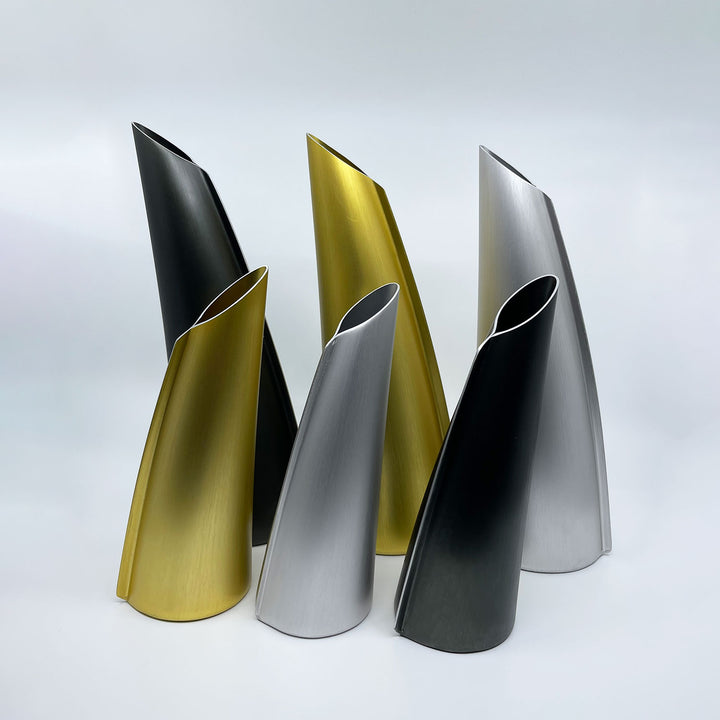 fink | single stem vase | silver medium - LC