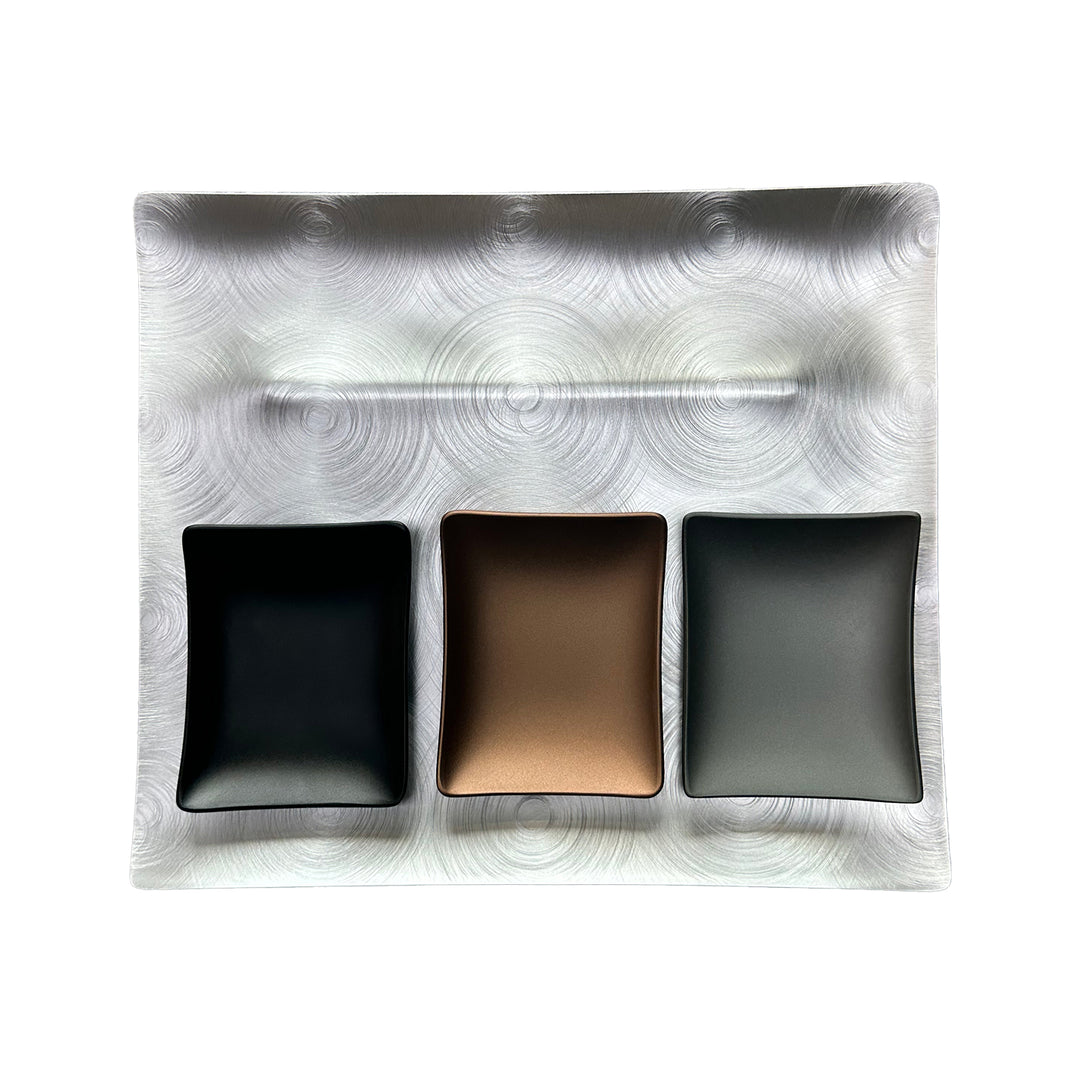 fink | tapas condiment tray | black