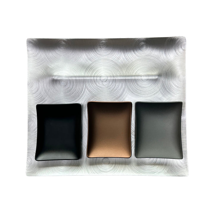 fink | tapas condiment tray | black