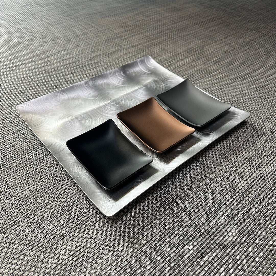 fink | tapas condiment tray | black
