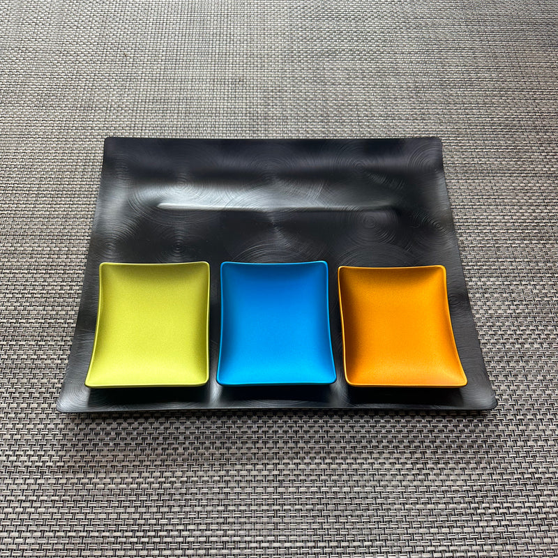 fink | tapas condiment tray | turquoise