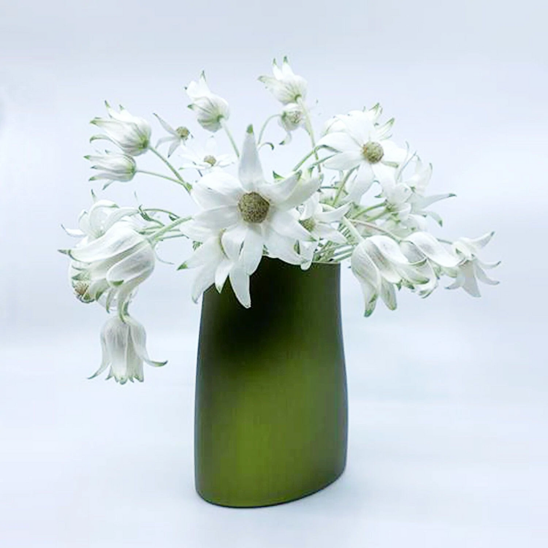 fink | vase | olive green small