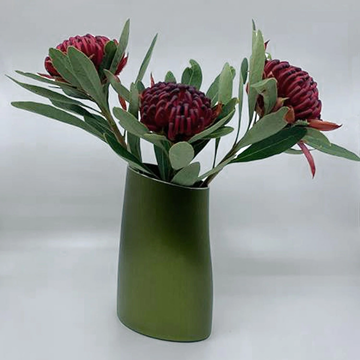 fink | vase | olive green small