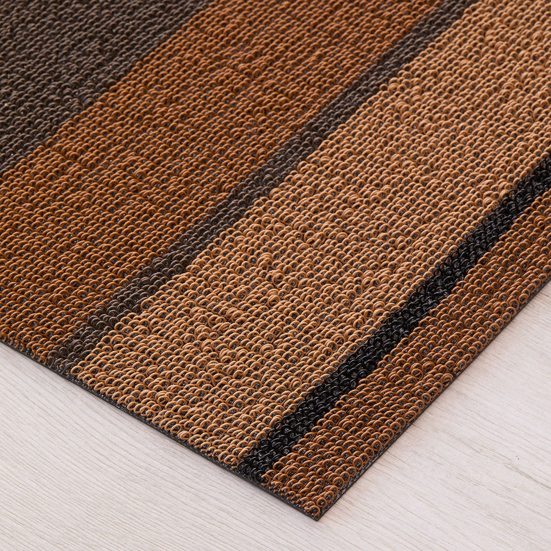 chilewich | shag runner mat 61x183cm (24x36") | bolt stripe honey