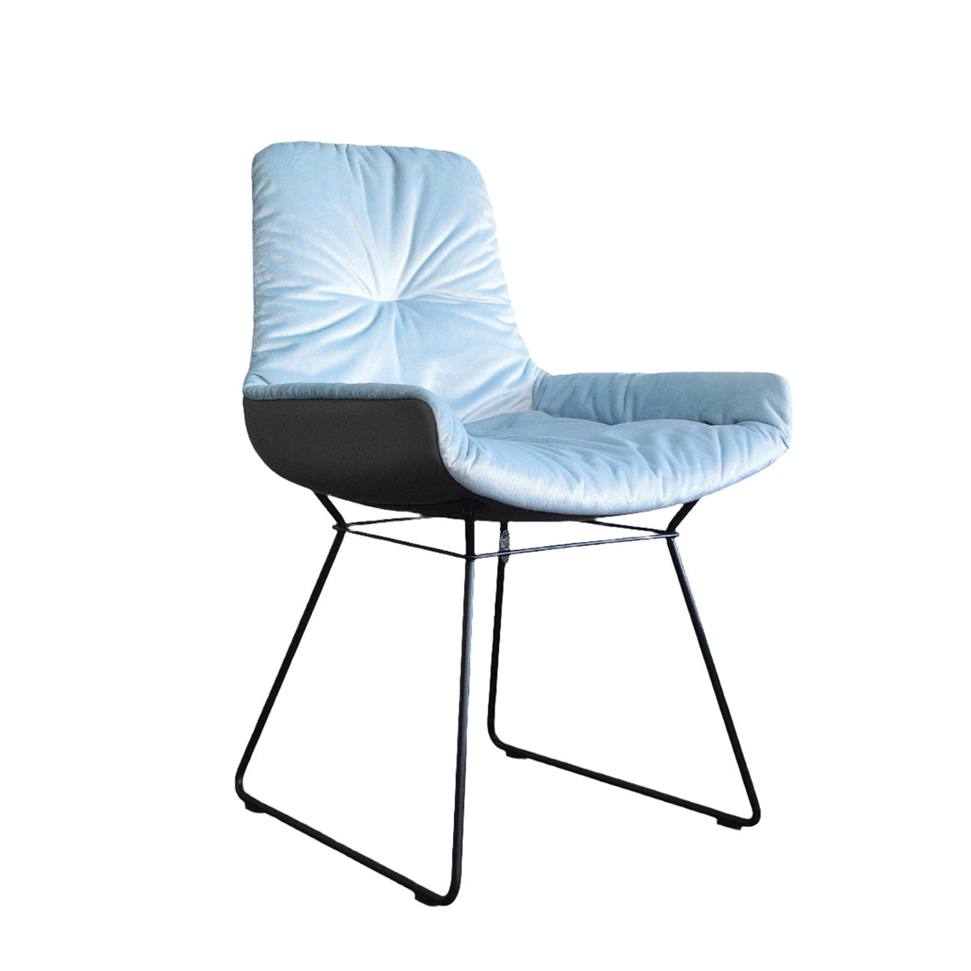 freifrau | leya armchair low | wire frame | avalon 0045 + sahara plaza leather ~ DC