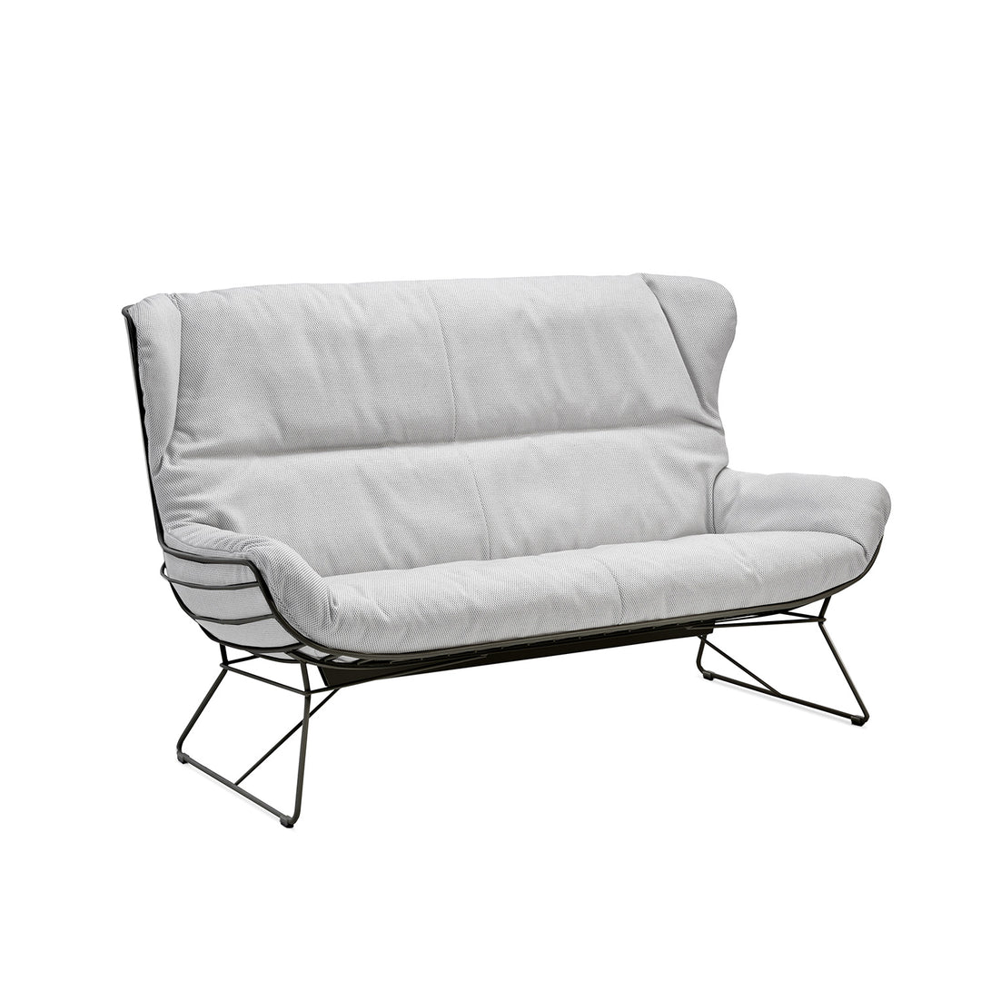freifrau | leyasol outdoor wingback couch | lopi ash + black frame 160cm