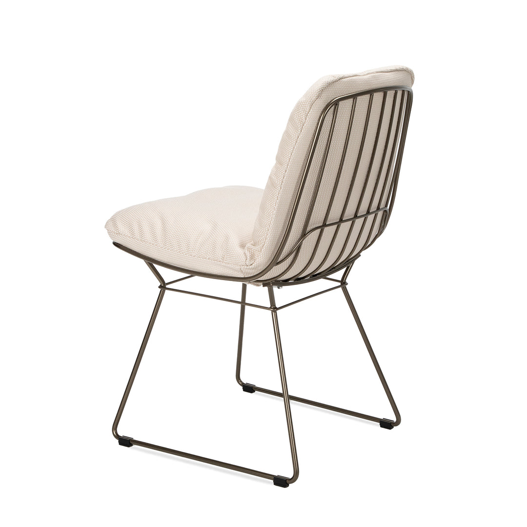 freifrau | leyasol chair | natte heather grey + steel bronze glaze frame