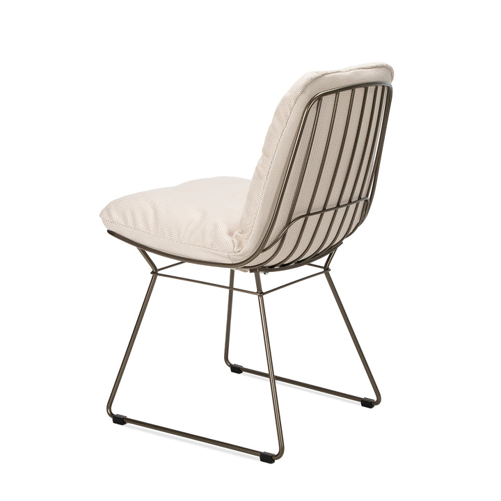 freifrau | leyasol chair | natte heather grey + steel bronze glaze frame
