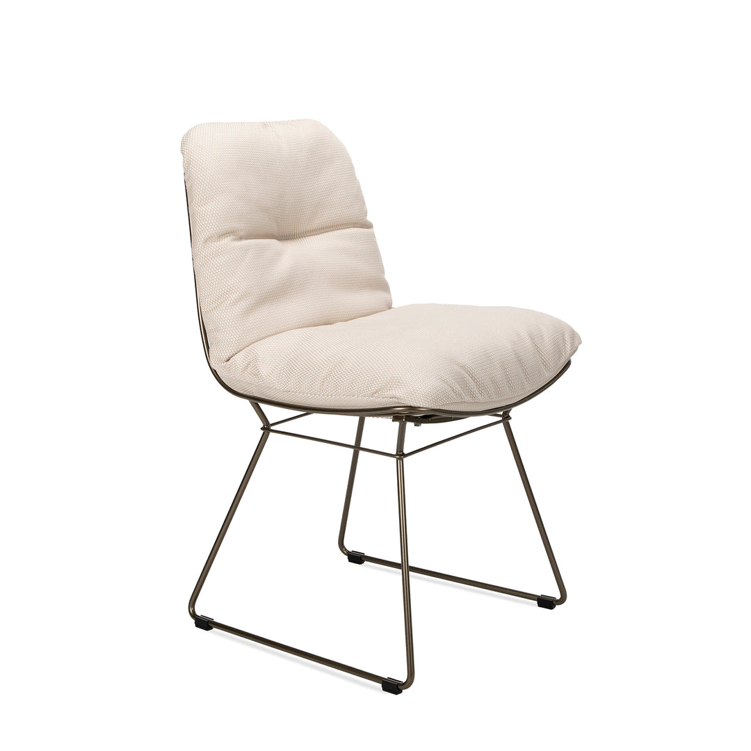 freifrau | leyasol chair | natte heather grey + steel bronze glaze frame