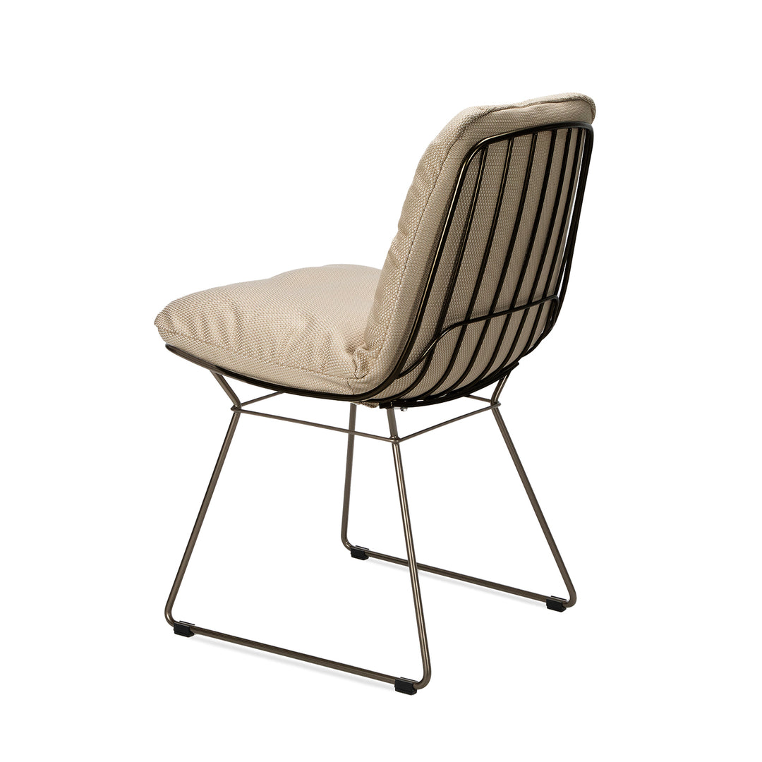 freifrau | leyasol chair | lopi chai + steel bronze glaze frame