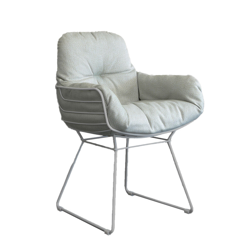 freifrau | leyasol outdoor armchair high | lopi beldi + grey white frame