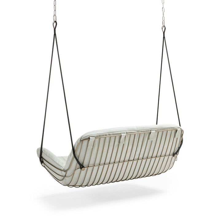 freifrau | leyasol outdoor lounge couch double swing seat | lopi ash