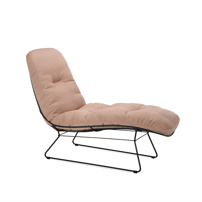 freifrau | leyasol outdoor sun lounger | lopi fabric + steel bronze glaze frame