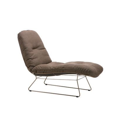 freifrau | leyasol outdoor sun lounger | lopi fabric + steel bronze glaze frame