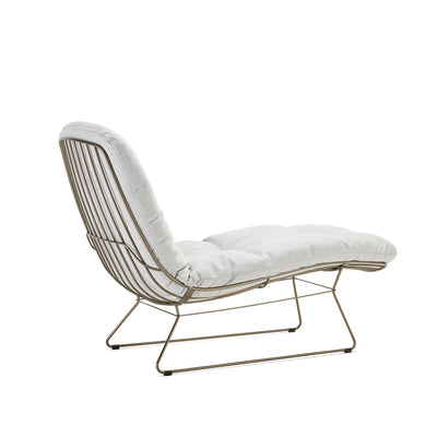 freifrau | leyasol outdoor sun lounger | lopi fabric + steel bronze glaze frame