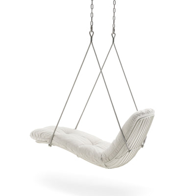 freifrau | leyasol outdoor sun lounger swing seat | lopi fabric + steel bronze glaze frame
