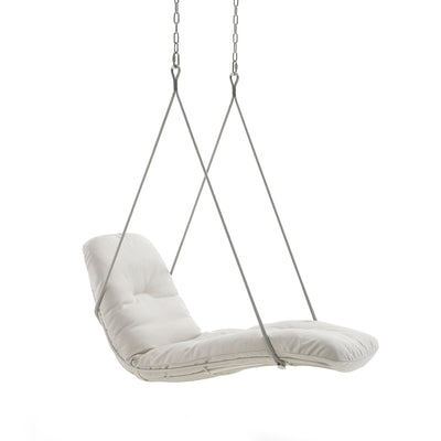 freifrau | leyasol outdoor sun lounger swing seat | lopi fabric + steel bronze glaze frame