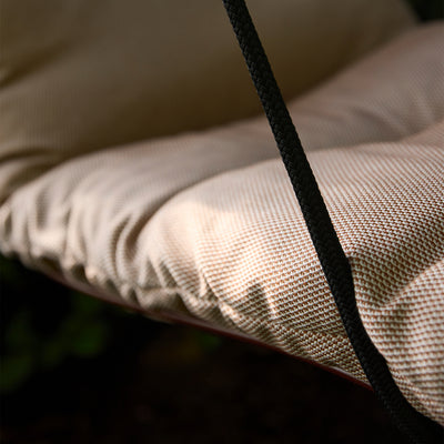 freifrau | leyasol outdoor sun lounger swing seat | lopi fabric + steel bronze glaze frame