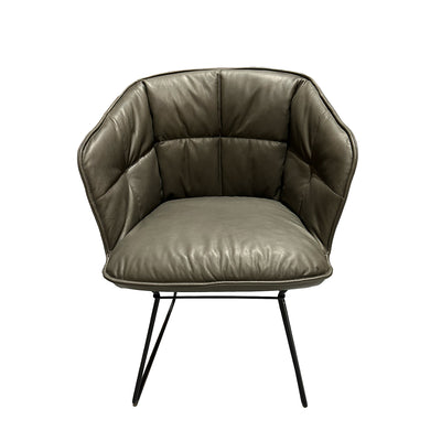 freifrau | low dining | marla armchair high | wire frame | adora walnut 95006 leather