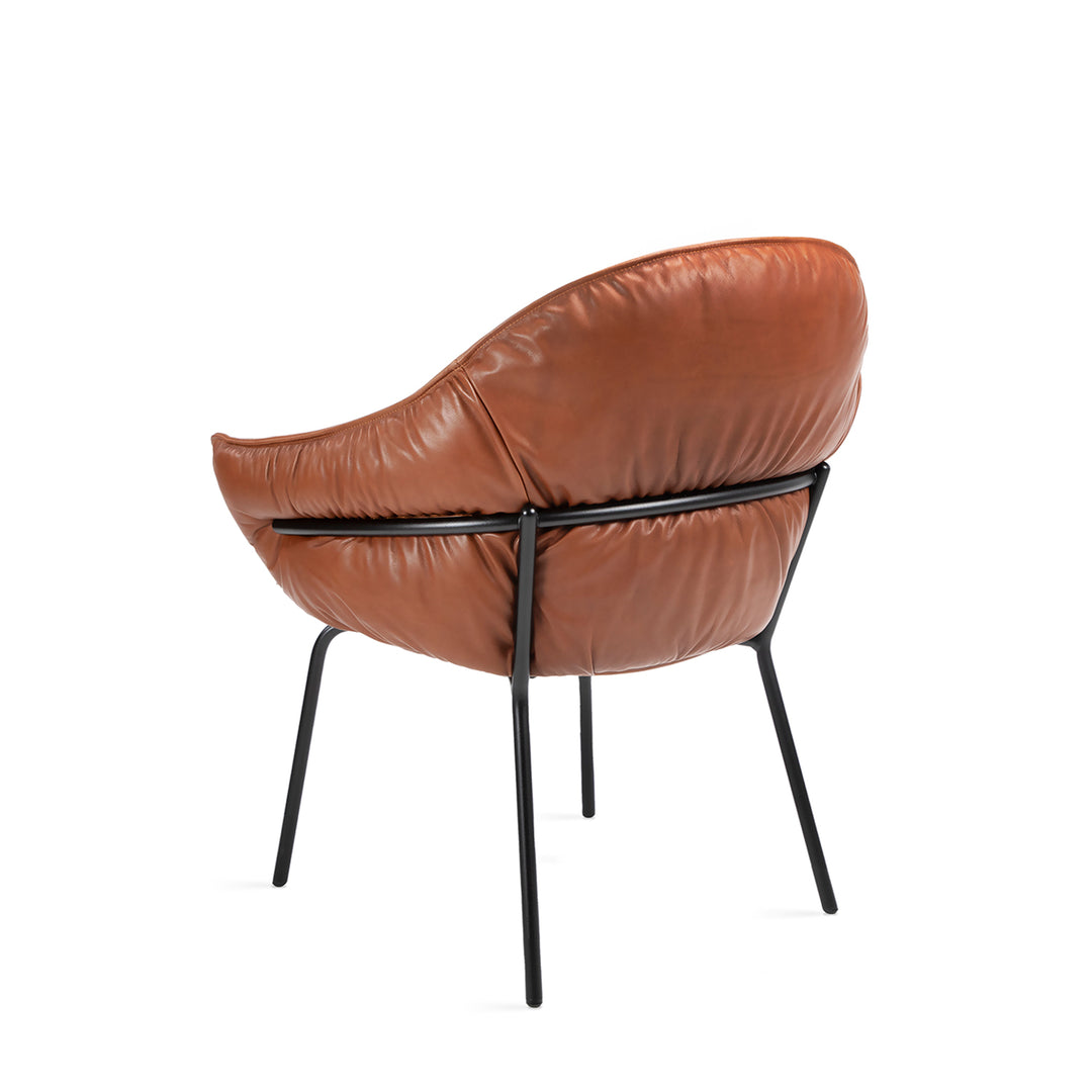 freifrau | low dining | marie armchair | adora walnut leather