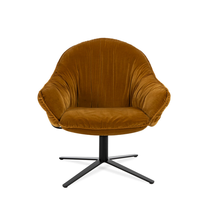 freifrau | marie lounge chair | x-base frame | adamo + eva tabacco