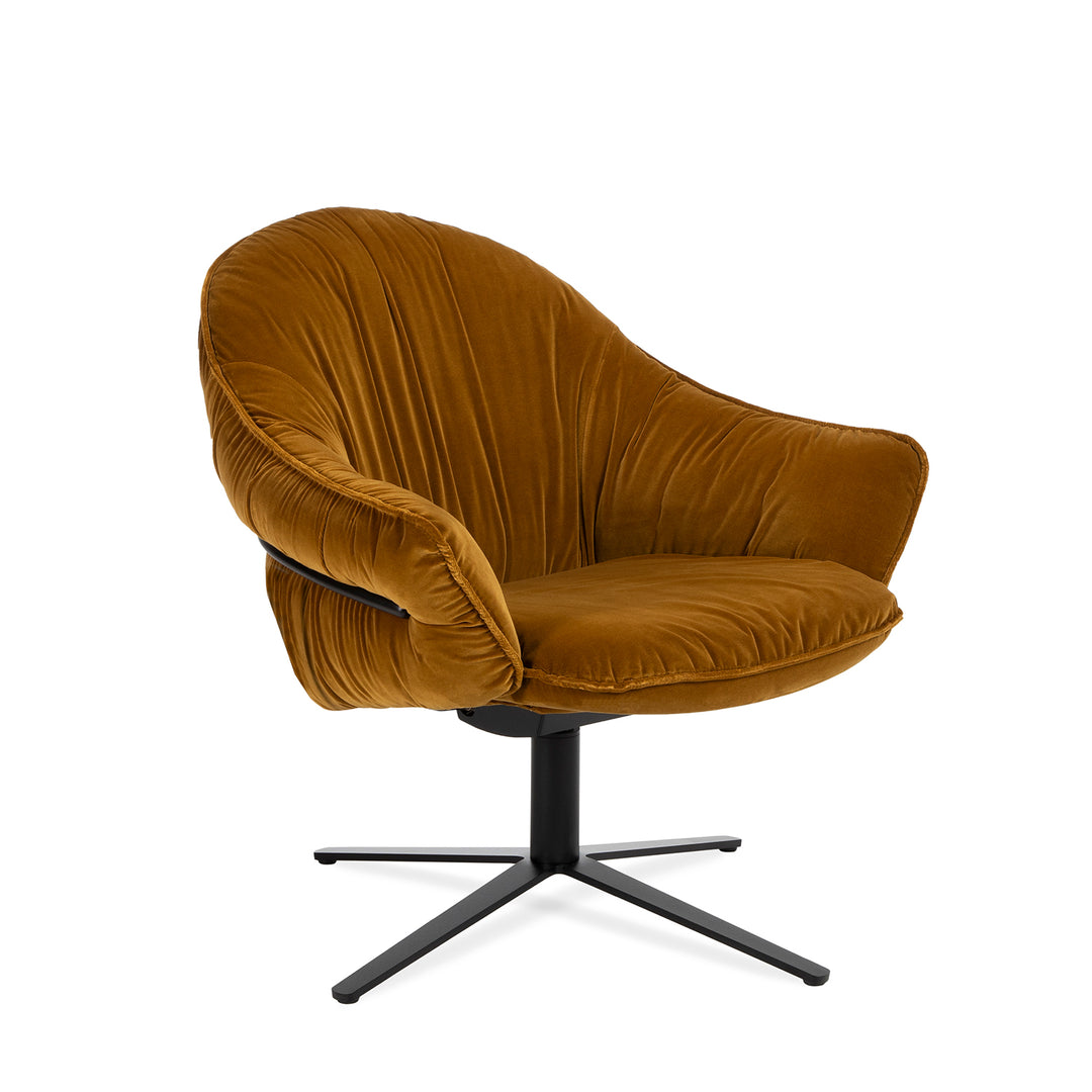 freifrau | marie lounge chair | x-base frame | adamo + eva tabacco
