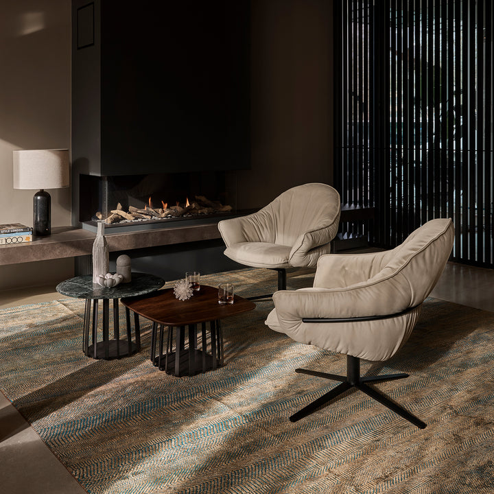 freifrau | marie lounge chair | x-base frame | adamo + eva tabacco