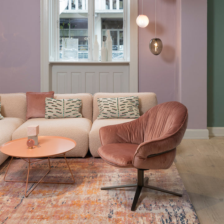 freifrau | marie lounge chair | x-base frame | adamo + eva tabacco