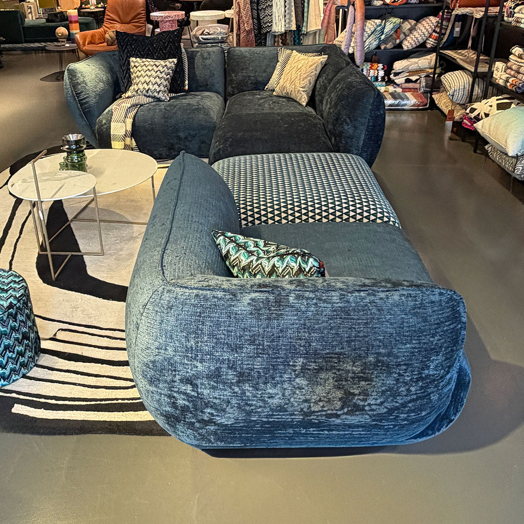 freifrau | mia sofa 5 piece set | chouchou col 113 42 with dedar pouf