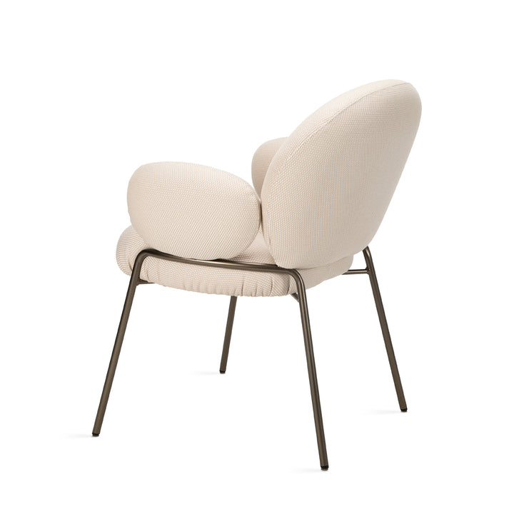 freifrau | nana outdoor armchair high | lopi fabric + steel bronze glaze frame