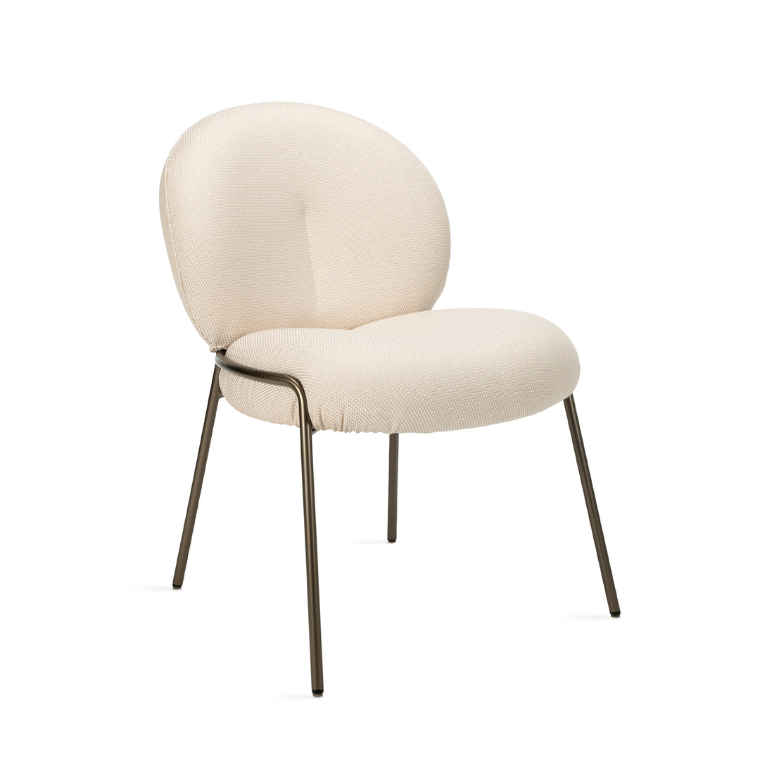 freifrau | nana outdoor chair | lopi fabric + steel bronze glaze frame