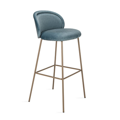 freifrau | ona bar stool | maple 732 + slate grey steel frame