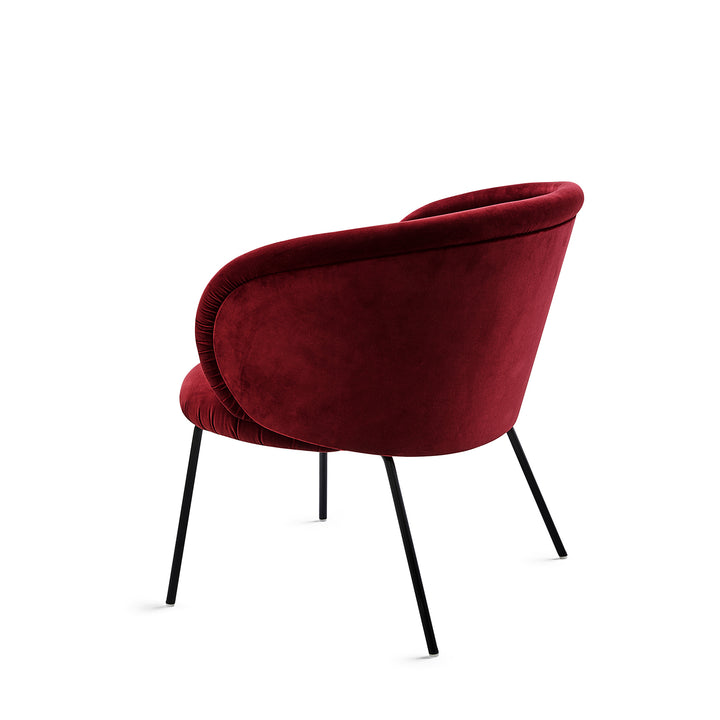 freifrau | ona cocktail armchair |  Vidar 472 + steel frame slate grey