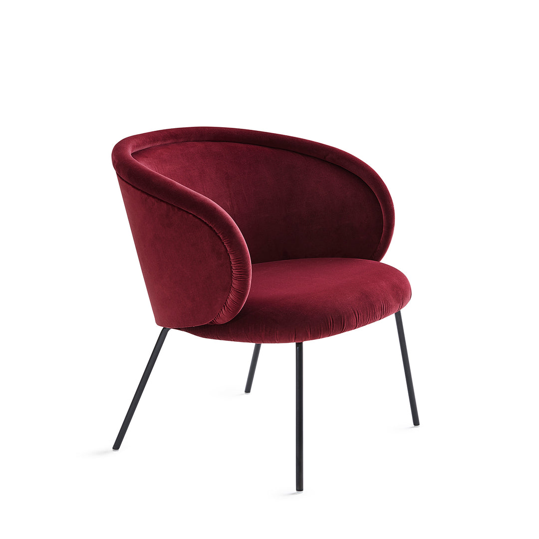 freifrau | ona cocktail armchair |  Vidar 472 + steel frame slate grey