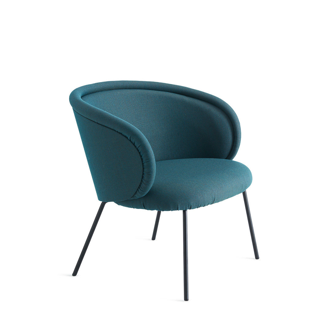 freifrau | ona cocktail armchair |  Vidar 472 + steel frame slate grey