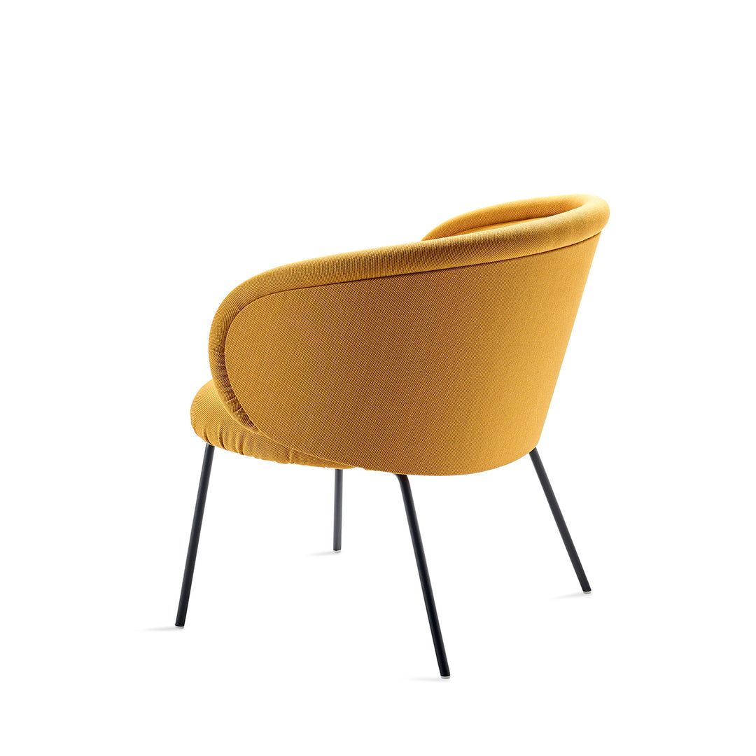 freifrau | ona cocktail armchair |  Vidar 472 + steel frame slate grey