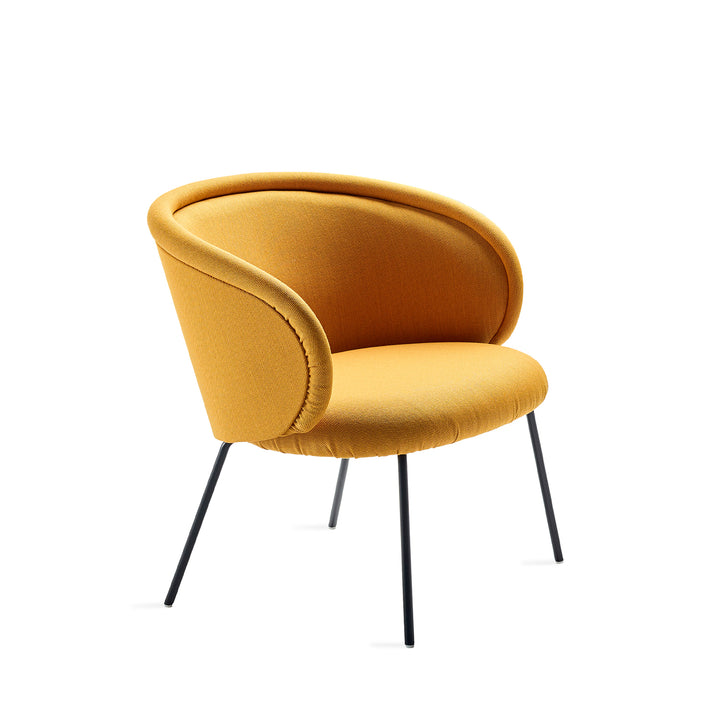 freifrau | ona cocktail armchair |  Vidar 472 + steel frame slate grey