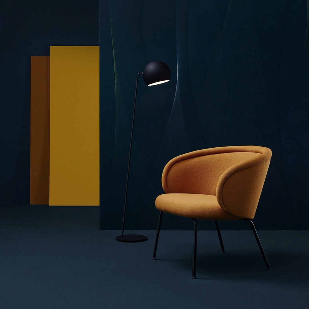 freifrau | ona cocktail armchair |  Vidar 472 + steel frame slate grey