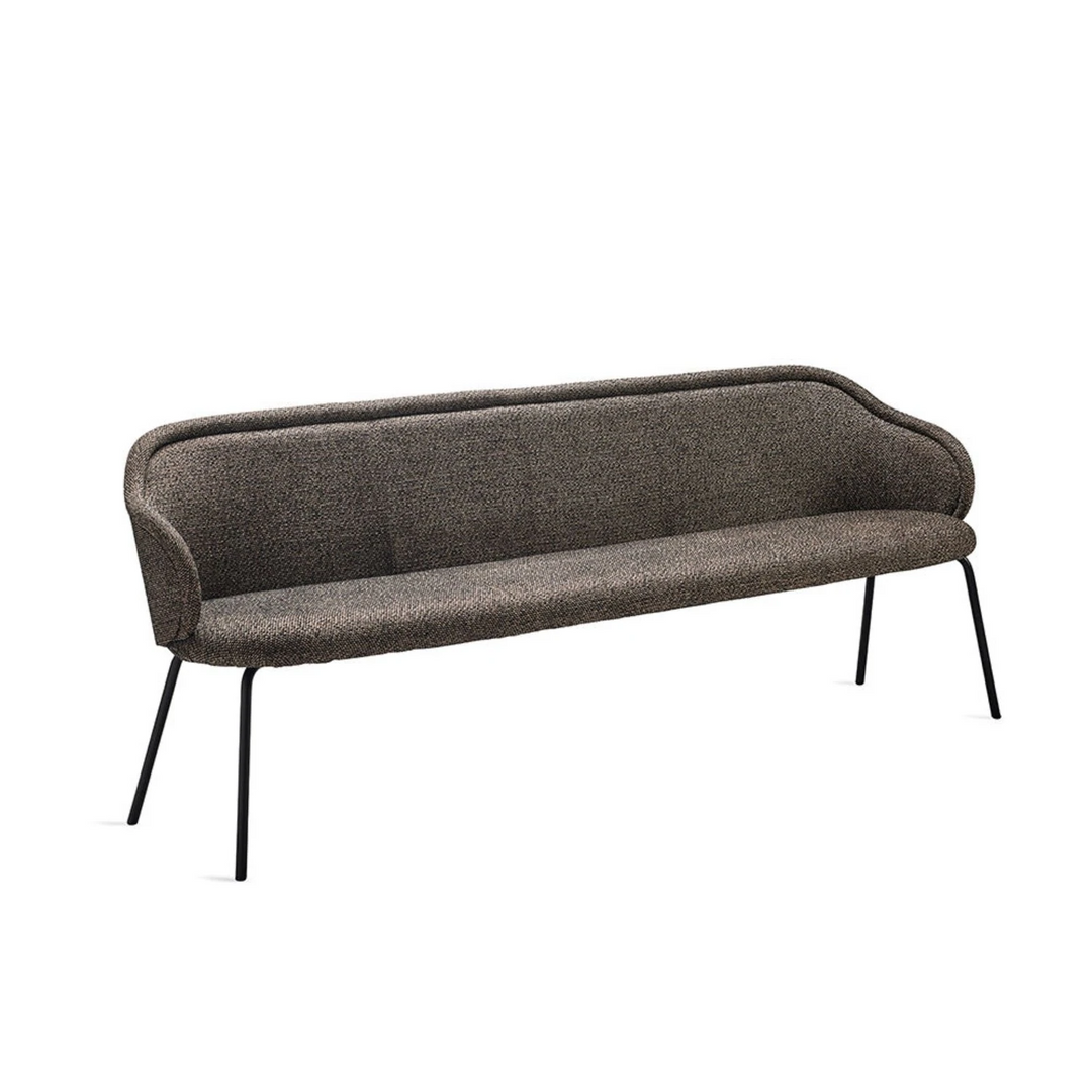 freifrau | ona curve bench 140cm | steel frame | safire 0001 - EX DISPLAY