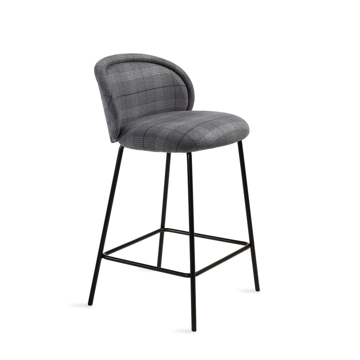 freifrau | ona kitchen stool 65cm | riga marine + black frame